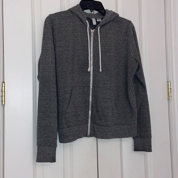 H&M dark heather gray zip up - Picture 2 of 3